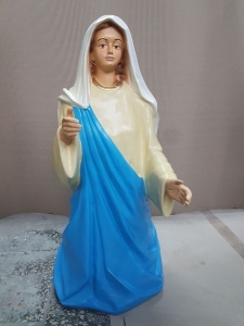 Maria, kniend, Weihnachtskrippe Figur 87 cm hoch, Grosse Krippenfigur für draussen 