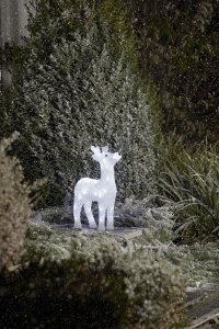 beleuchtetes LED Rentier klein für draussen